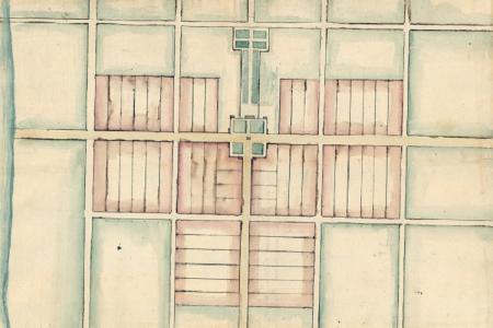 Plan for Gnadenhütten Plot Divisions