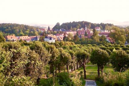 View of Herrnhut from the Hutberg and Gottes Acker