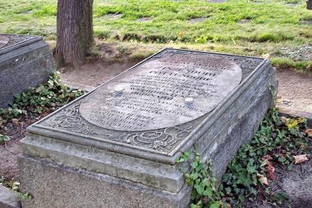 Zinzendorf's grave in the Herrnhut Gottes Acker