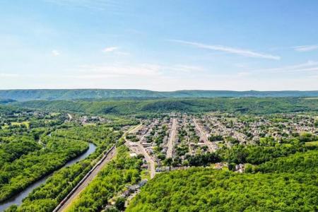 Aerial view of Lehighton