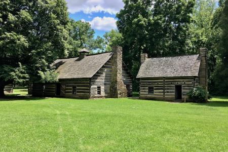Saal and missionary's house at Schoenbrunn
