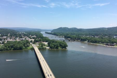Northern branch of the Susquehanna at Sunbury (Shamokin)