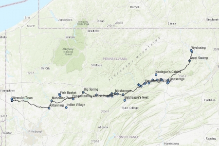 The Journey of the Native Gemeine from Friedenshütten II to Friedenstadt
