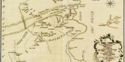 Pennsylvania Travel Chart (1750-1755)