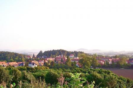Panoramic view of Herrnhut