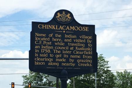 3Historical marker at the site of the Native village of Chinklacamoose